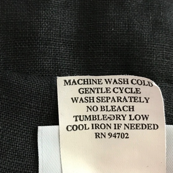 HOT COTTON 100% Linen Blouse Button Down Tunic Top Black Women’s Plus Size 2X - Picture 11 of 16